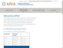 Tablet Screenshot of apca.org