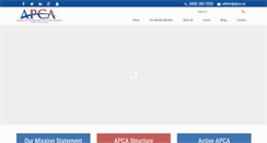 Desktop Screenshot of apca.us